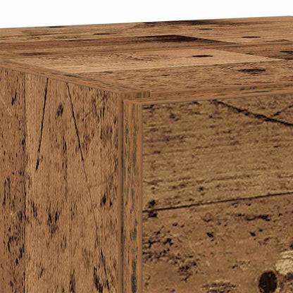 Badezimmerschrank mit Tür Altholz 78 x 37 x 59 cm Holzwerkstoff