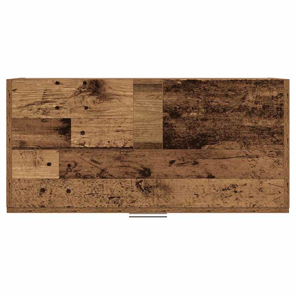 Badezimmerschrank mit Tür Altholz 78 x 37 x 59 cm Holzwerkstoff