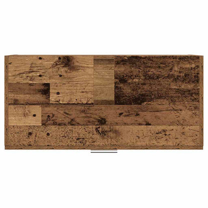 Badezimmerschrank mit Tür Altholz 78 x 37 x 59 cm Holzwerkstoff