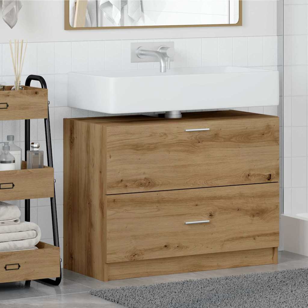 Badezimmerschrank Artisan-Eiche 78 x 37 x 59 cm Holzwerkstoff