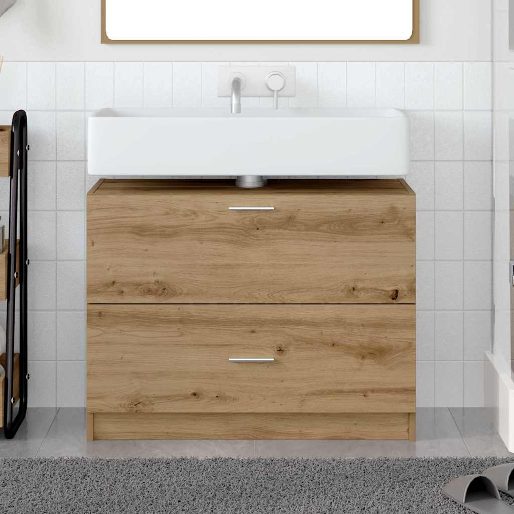 Badezimmerschrank Artisan-Eiche 78 x 37 x 59 cm Holzwerkstoff