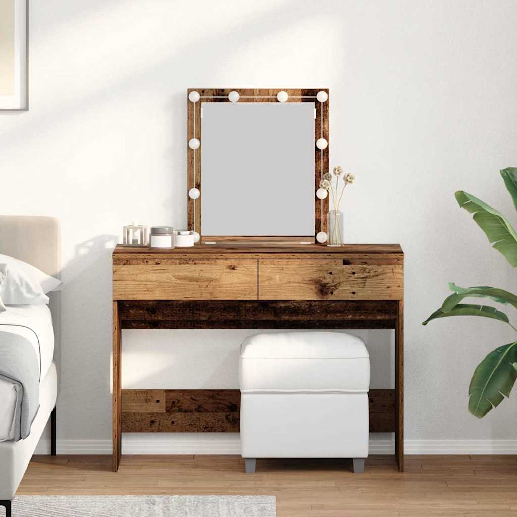 Schminktisch Altholz 100 x 40 x 130 cm Holzwerkstoff