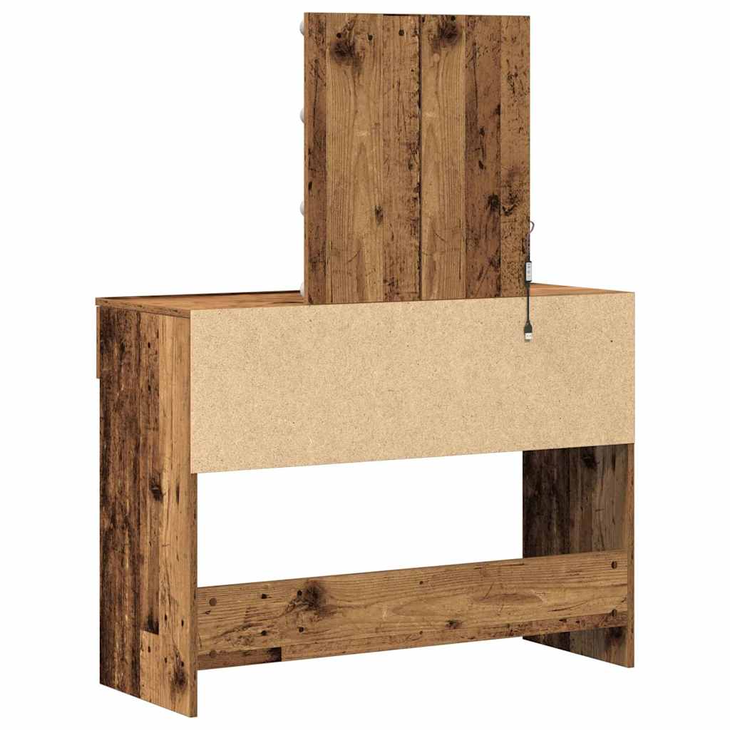Schminktisch Altholz 100 x 40 x 130 cm Holzwerkstoff