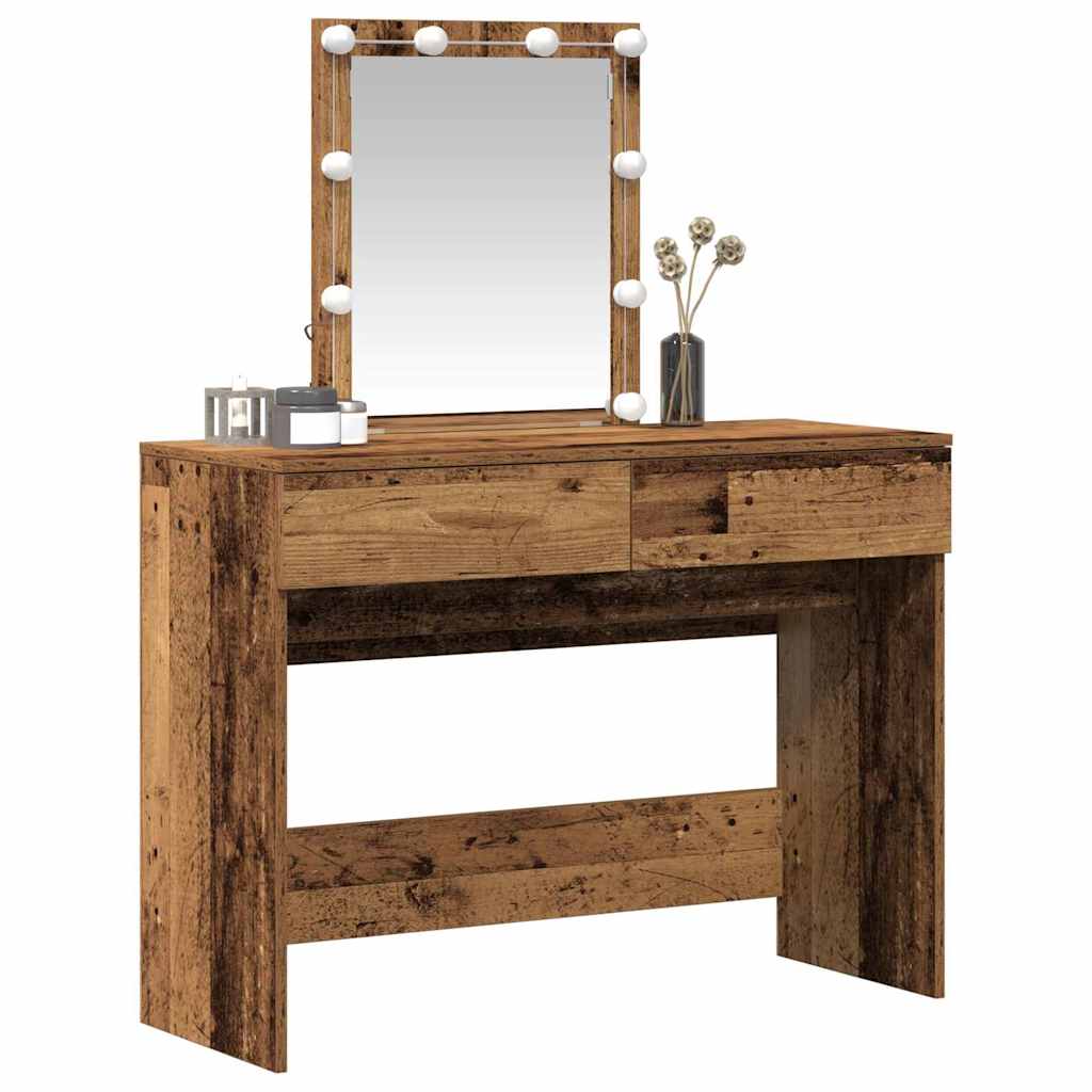 Schminktisch Altholz 100 x 40 x 130 cm Holzwerkstoff
