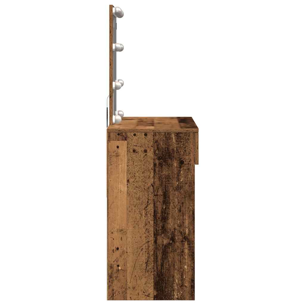 Schminktisch Altholz 100 x 40 x 130 cm Holzwerkstoff