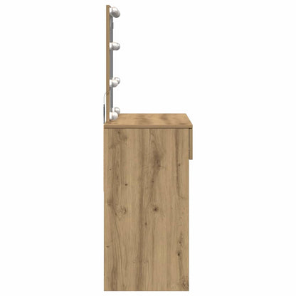 Schminktisch Eiche handwerklich 100 x 40 x 130 cm Holzwerkstoff