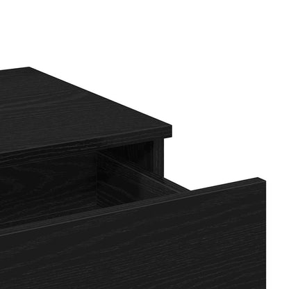 Schminktisch Schwarz Eichen-Optik 100 x 40 x 130 cm