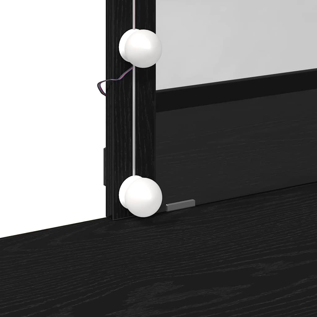 Schminktisch Schwarze Eiche 100 x 40 x 130 cm Holzwerkstoff