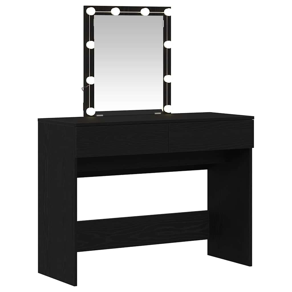 Schminktisch Schwarze Eiche 100 x 40 x 130 cm Holzwerkstoff