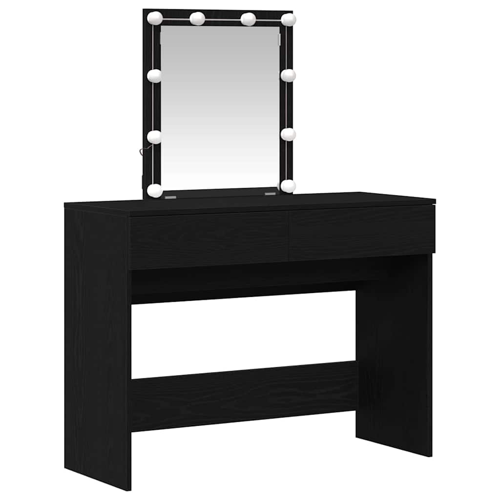 Schminktisch Schwarze Eiche 100 x 40 x 130 cm Holzwerkstoff