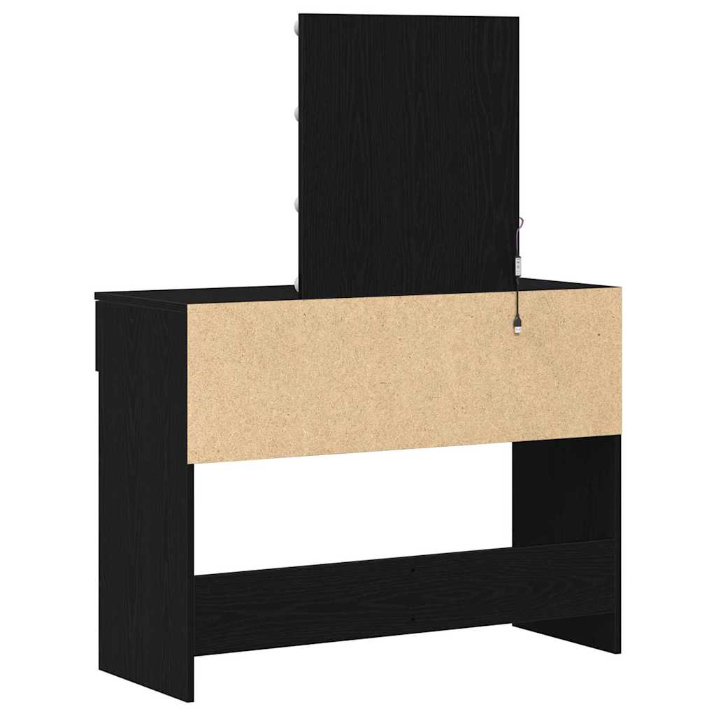 Schminktisch Schwarze Eiche 100 x 40 x 130 cm Holzwerkstoff