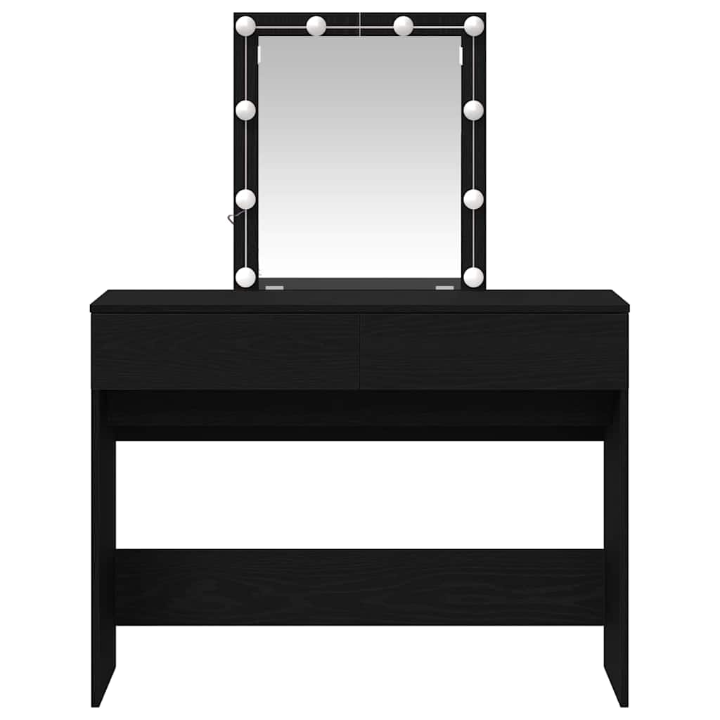 Schminktisch Schwarze Eiche 100 x 40 x 130 cm Holzwerkstoff