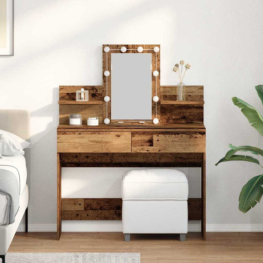 Schminktisch Altholz 100 x 40 x 130 cm Holzwerkstoff