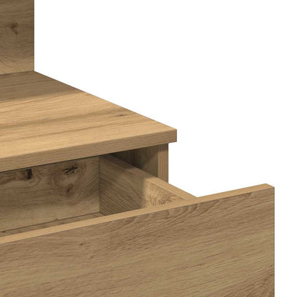 Schminktisch Eiche handwerklich 100 x 40 x 130 cm Holzwerkstoff