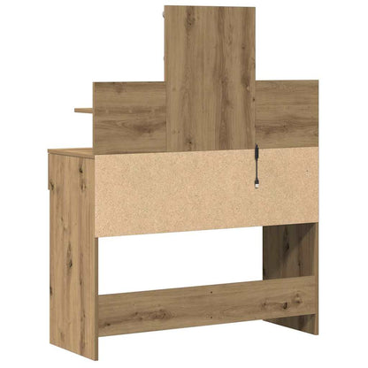 Schminktisch Eiche handwerklich 100 x 40 x 130 cm Holzwerkstoff