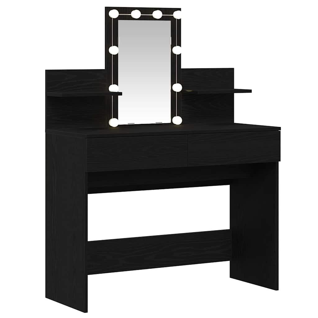 Schminktisch Schwarze Eiche 100 x 40 x 130 cm Holzwerkstoff
