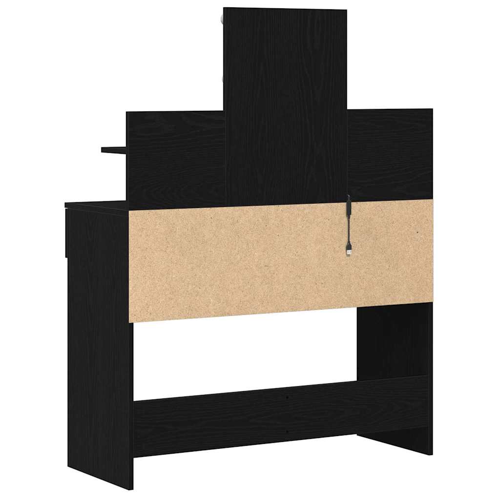 Schminktisch Schwarze Eiche 100 x 40 x 130 cm Holzwerkstoff
