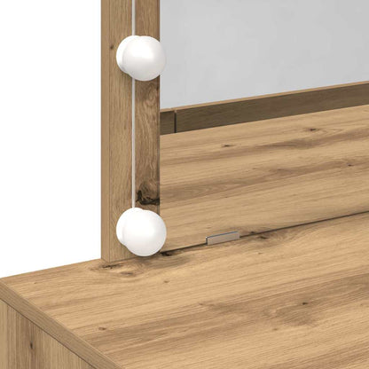 Schminktisch Eiche handwerklich 100 x 40 x 120 cm Holzwerkstoff