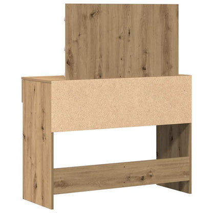 Schminktisch Eiche handwerklich 100 x 40 x 120 cm Holzwerkstoff