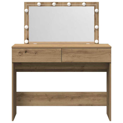 Schminktisch Eiche handwerklich 100 x 40 x 120 cm Holzwerkstoff