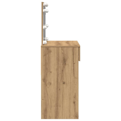Schminktisch Eiche handwerklich 100 x 40 x 120 cm Holzwerkstoff