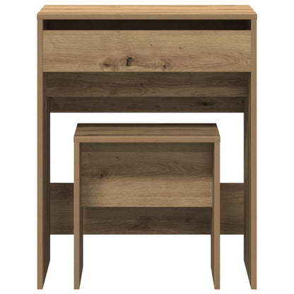 Schminktisch Eiche handwerklich 60 x 40 x 75 cm Holzwerkstoff