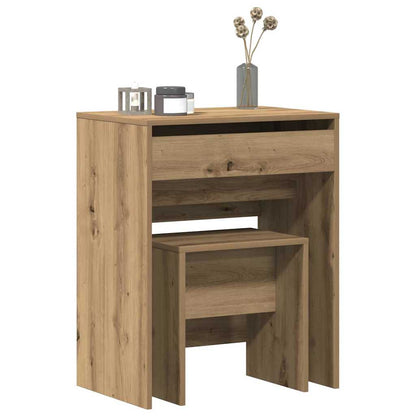 Schminktisch Eiche handwerklich 60 x 40 x 75 cm Holzwerkstoff