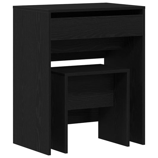 Schminktisch Schwarze Eiche 60 x 40 x 75 cm Holzwerkstoff