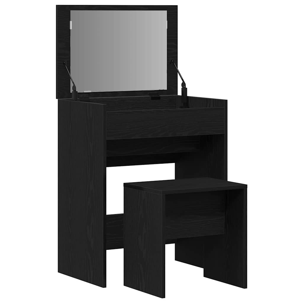 Schminktisch Schwarze Eiche 60 x 40 x 75 cm Holzwerkstoff