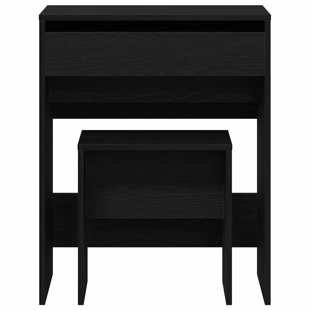 Schminktisch Schwarze Eiche 60 x 40 x 75 cm Holzwerkstoff