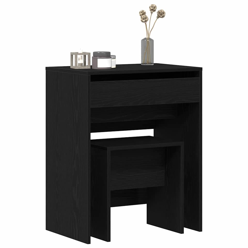 Schminktisch Schwarze Eiche 60 x 40 x 75 cm Holzwerkstoff