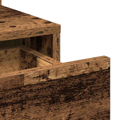 Schminktisch mit Tür Altholz 80 x 35 x 132 cm Holzwerkstoff