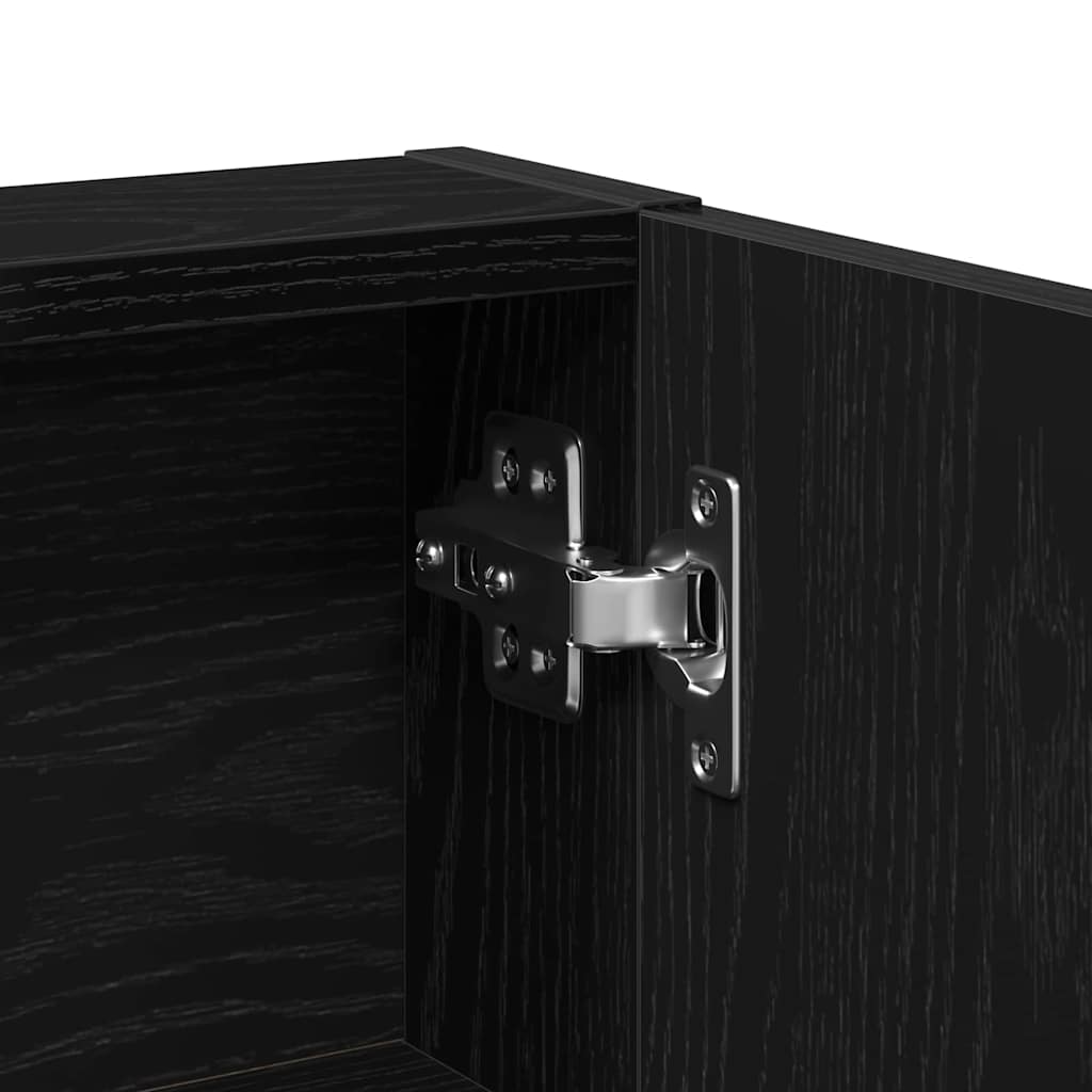 Schminktisch Schwarze Eiche 80 x 35 x 132 cm Holzwerkstoff