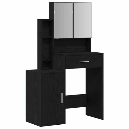Schminktisch Schwarze Eiche 80 x 35 x 132 cm Holzwerkstoff
