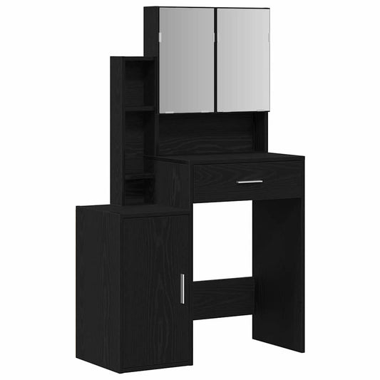 Schminktisch Schwarze Eiche 80 x 35 x 132 cm Holzwerkstoff