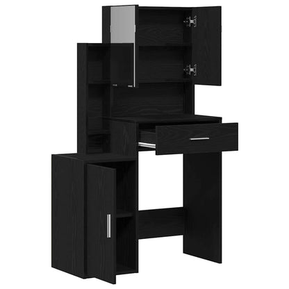 Schminktisch Schwarze Eiche 80 x 35 x 132 cm Holzwerkstoff