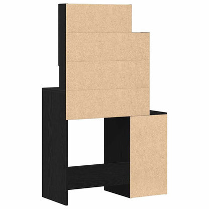 Schminktisch Schwarze Eiche 80 x 35 x 132 cm Holzwerkstoff