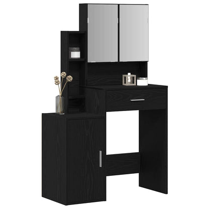 Schminktisch Schwarze Eiche 80 x 35 x 132 cm Holzwerkstoff