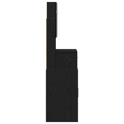 Schminktisch Schwarze Eiche 80 x 35 x 132 cm Holzwerkstoff