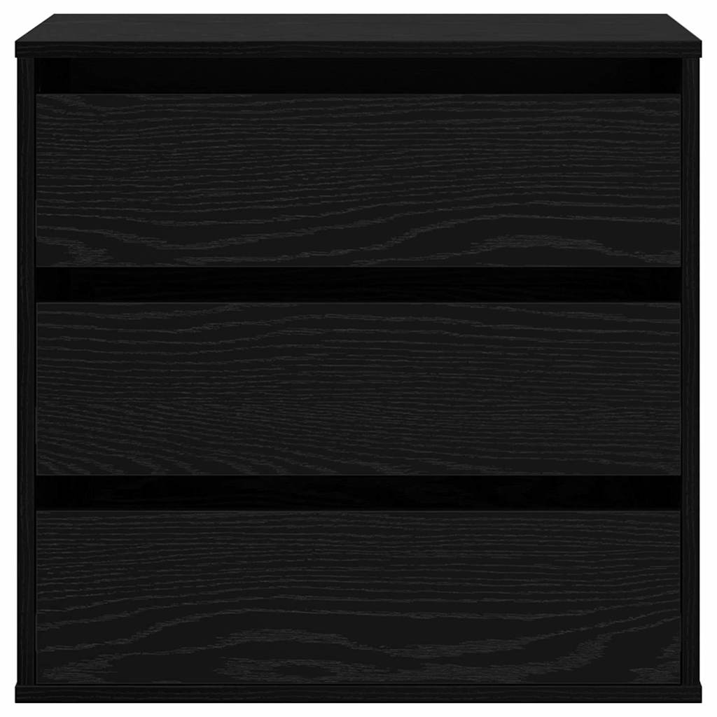 Kommode Schwarze Eiche 60 x 41 x 58 cm Holzwerkstoff