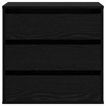 Kommode Schwarze Eiche 60 x 41 x 58 cm Holzwerkstoff