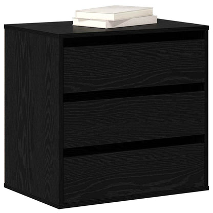 Kommode Schwarze Eiche 60 x 41 x 58 cm Holzwerkstoff