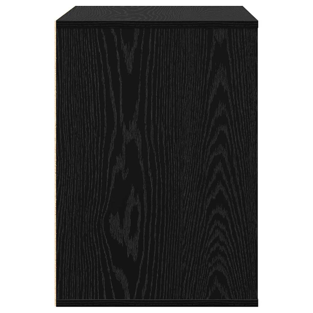 Kommode Schwarze Eiche 60 x 41 x 58 cm Holzwerkstoff