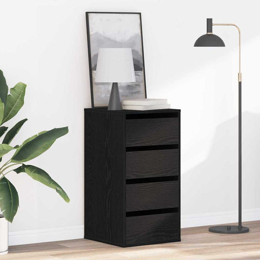 Kommode Schwarze Eiche 40 x 41 x 76 cm Holzwerkstoff