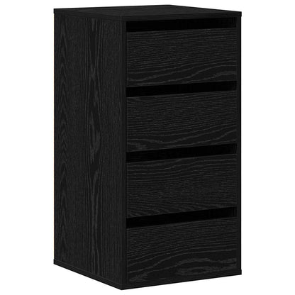Kommode Schwarze Eiche 40 x 41 x 76 cm Holzwerkstoff