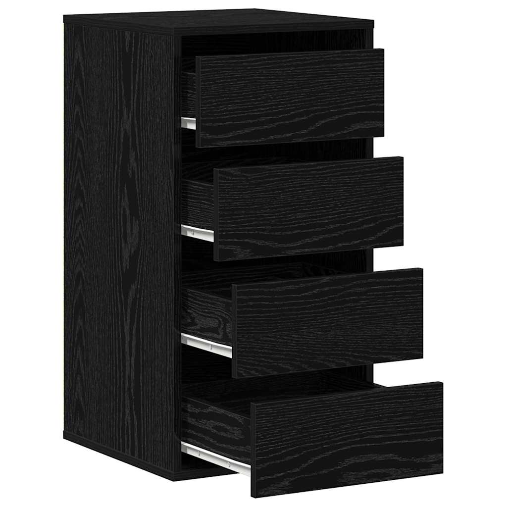 Kommode Schwarze Eiche 40 x 41 x 76 cm Holzwerkstoff
