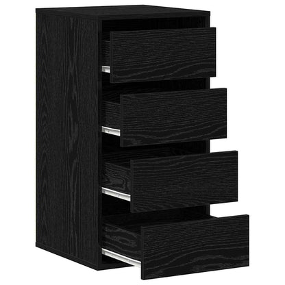 Kommode Schwarze Eiche 40 x 41 x 76 cm Holzwerkstoff