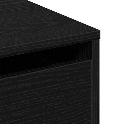 Kommode Schwarze Eiche 60 x 41 x 76 cm Holzwerkstoff