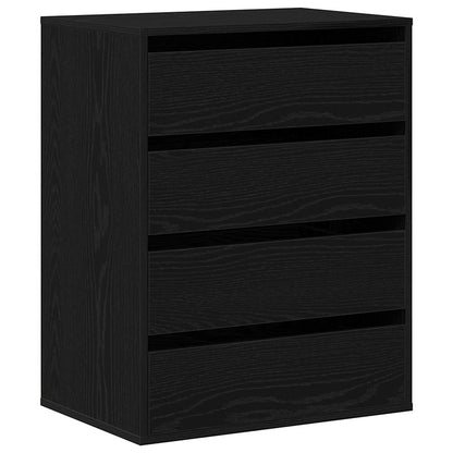 Kommode Schwarze Eiche 60 x 41 x 76 cm Holzwerkstoff