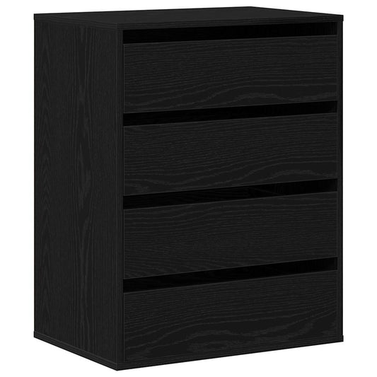 Kommode Schwarze Eiche 60 x 41 x 76 cm Holzwerkstoff